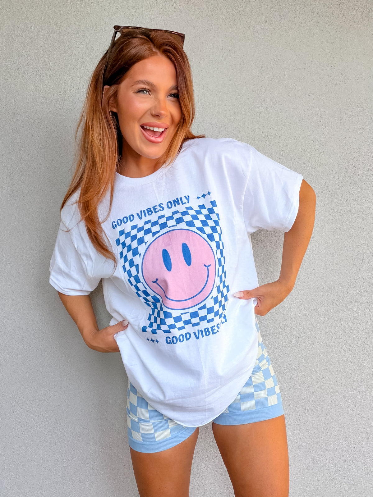 Smiley Vibe Graphic Top