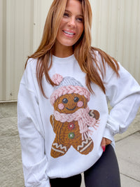 Cute Yarn Gingerbread Graphic Top