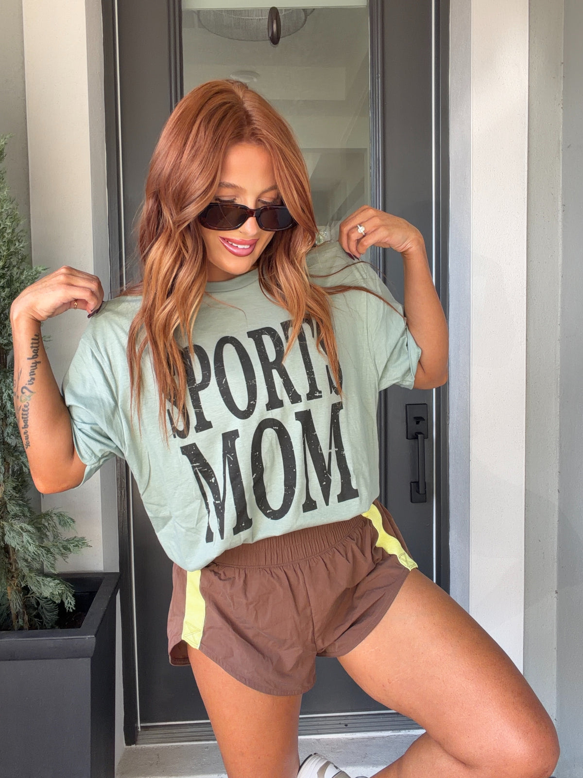 Sports Mom Graphic Top