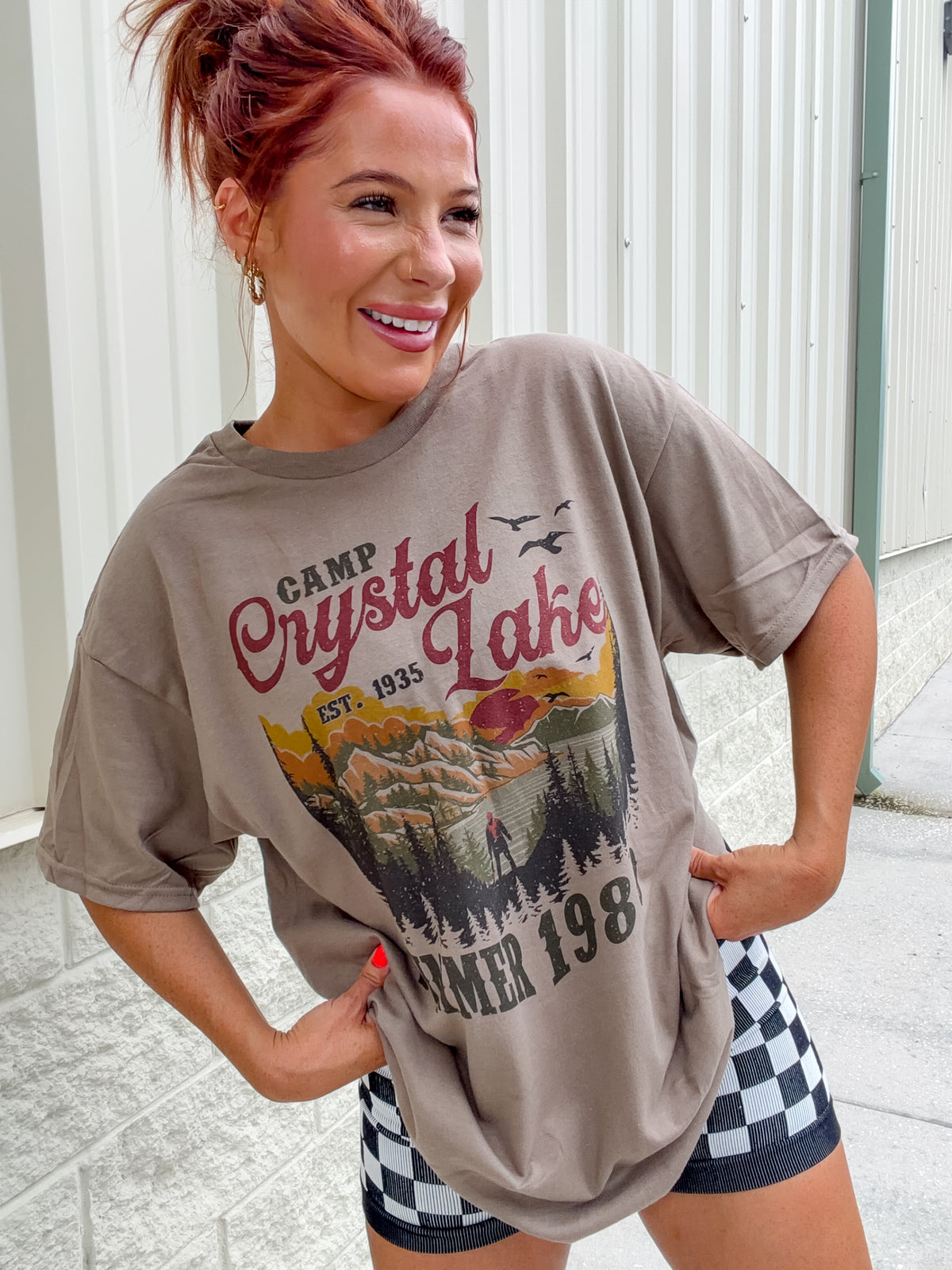 Camp Crystal Graphic Top