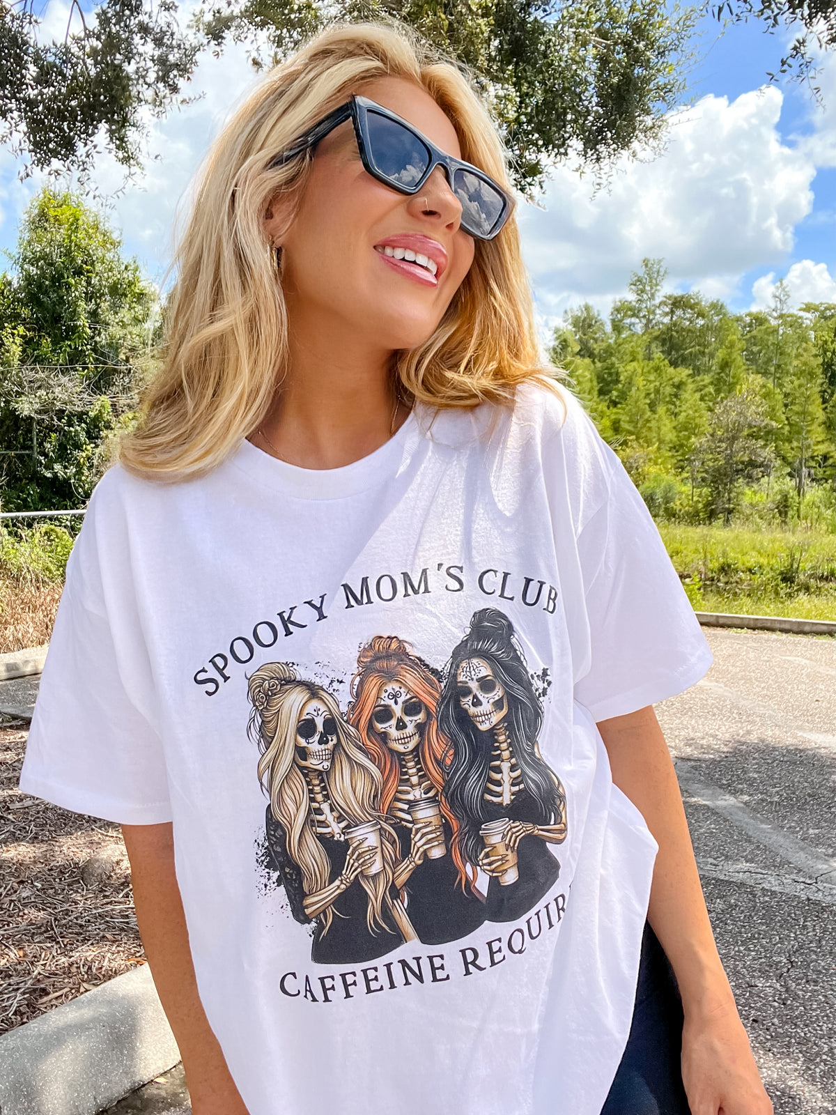 Spooky Mom's Club Graphic Top