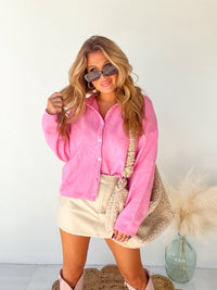 Grateful Heart Pink Sweater Cardigan