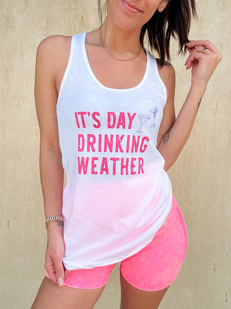 Day Drinking Weather Graphic Tank