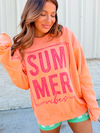 Pink Summer Vibes Graphic Top
