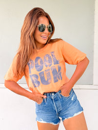 Blue Pool Bum Graphic Top