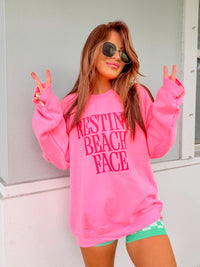 Resting Beach Face Graphic Pullover C.O.C.