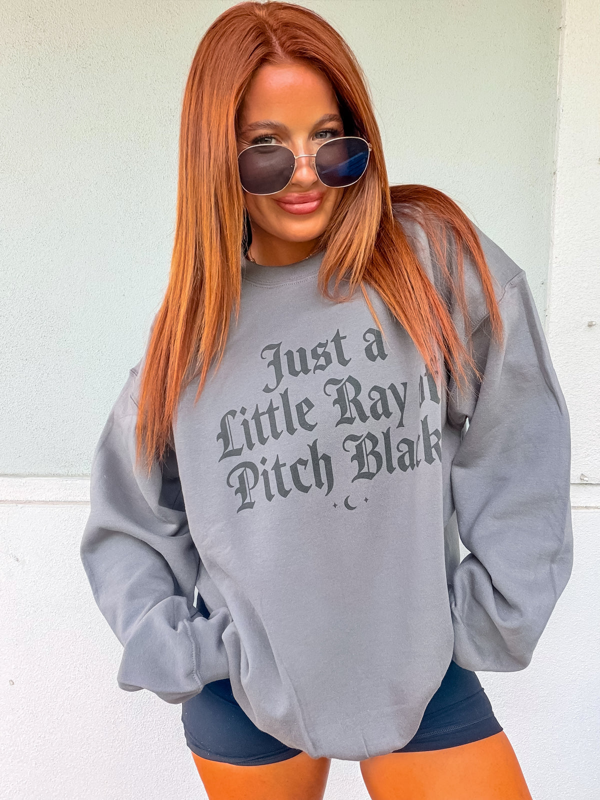 Ray Of Pitch Black Graphic Pullover