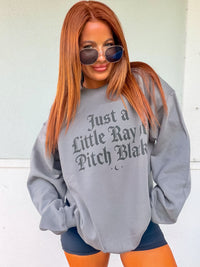 Ray Of Pitch Black Graphic Pullover