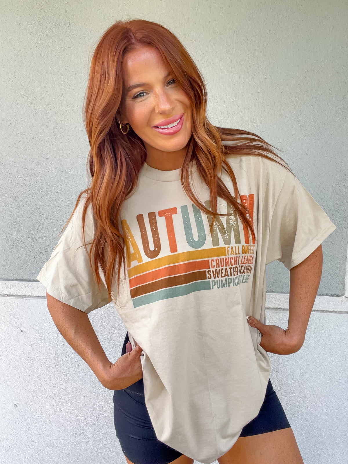 Colorful Autumn Graphic Top