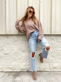 A Little Daring 90's Vervet Dad Jeans