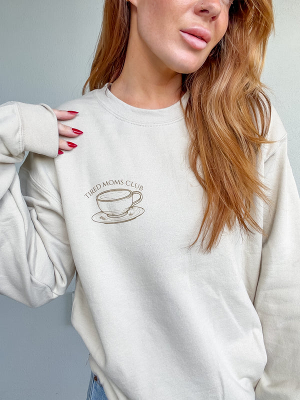 Social Club Tired Mom Graphic Top