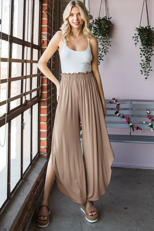 Call It Bliss Latte Flowy Pants