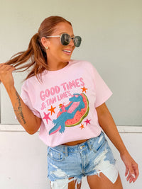 Gator Tan Lines Graphic Top