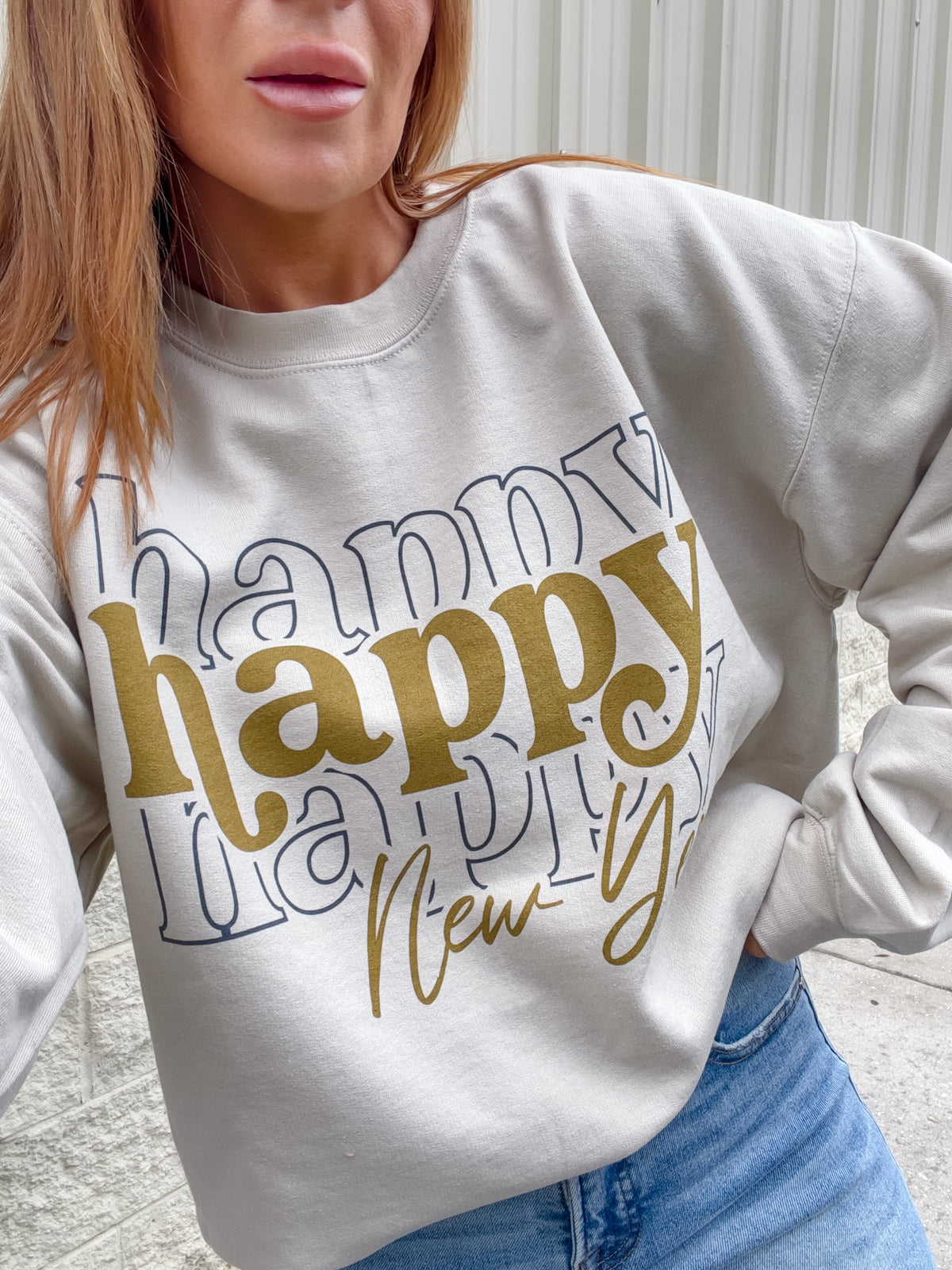 Stacked Happy Graphic Top