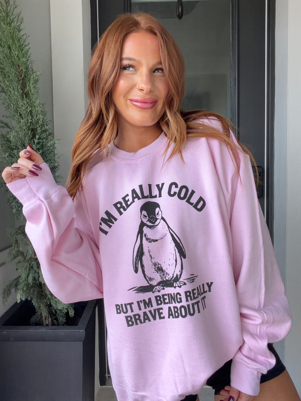 Brave About It Graphic Top