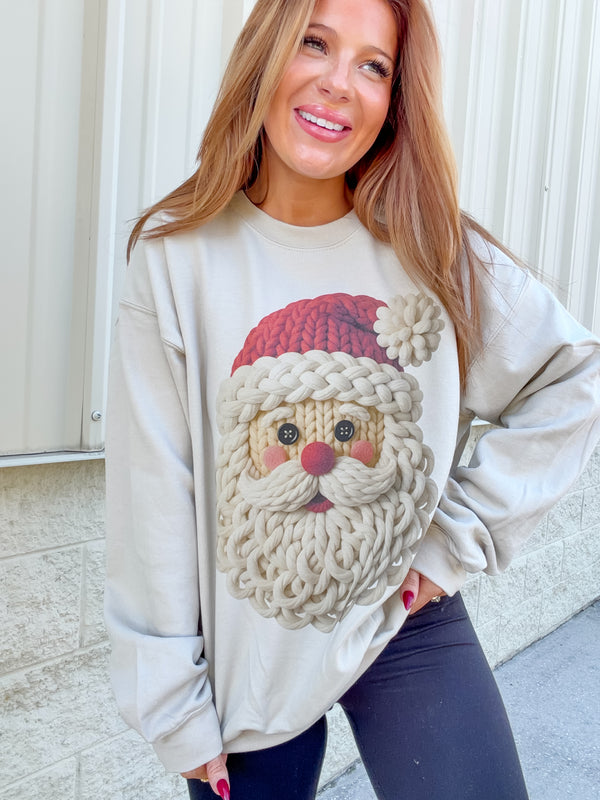 Santa Yarn Graphic Top