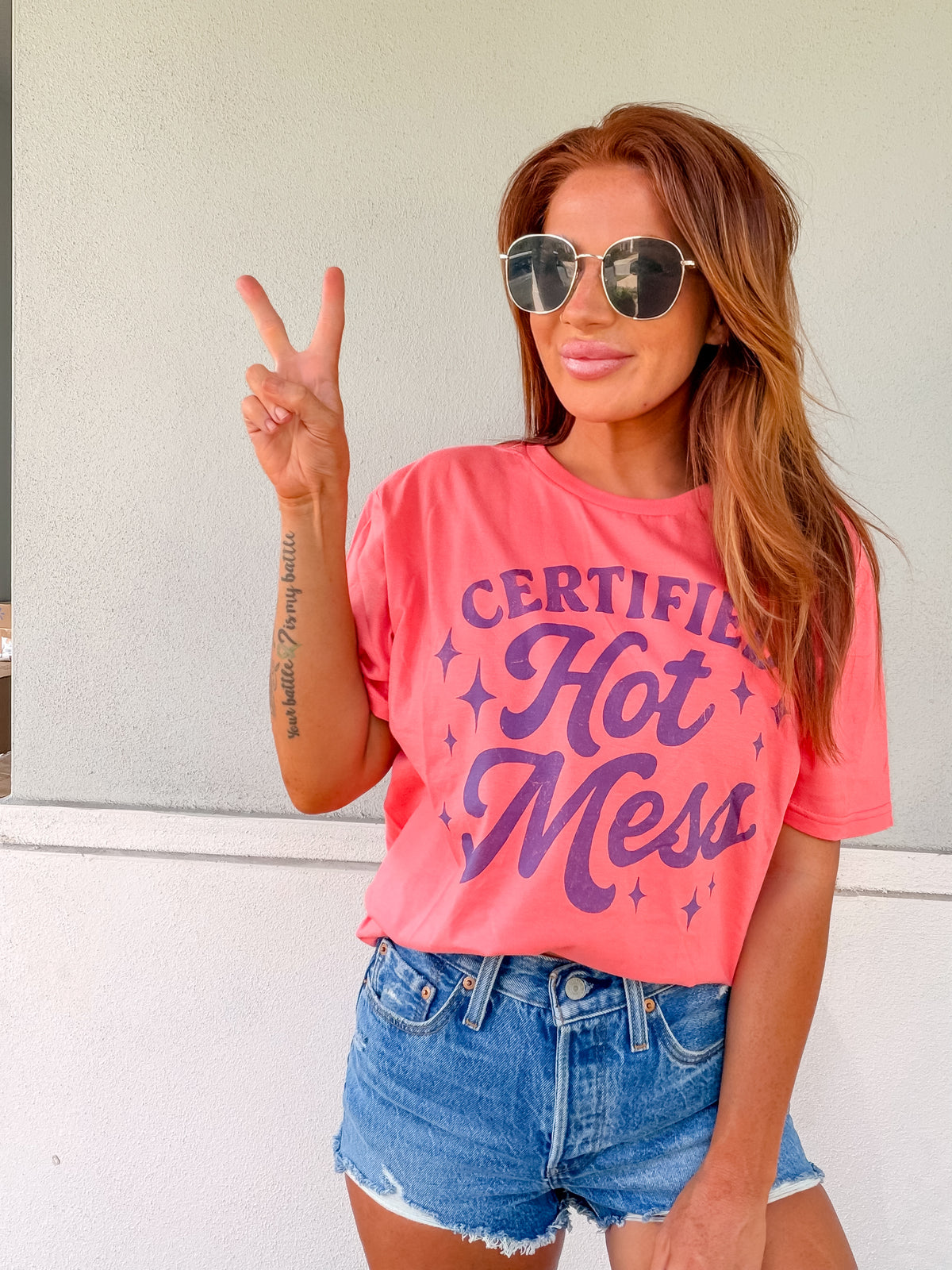 Certified Blue Graphic Top