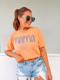 Blue Mama Graphic Top