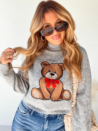 Unbearably Cute Grey Bear Sweater