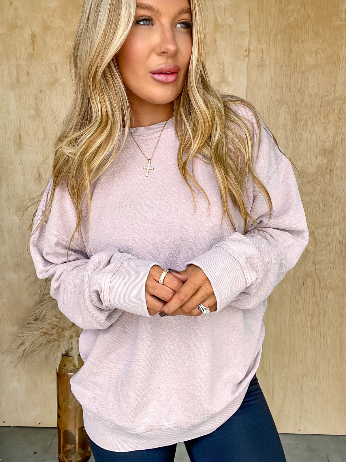 Cool Perfection Dusty Pink Pullover