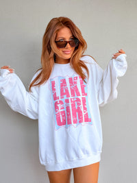 Stripe Lake Girl Graphic Top