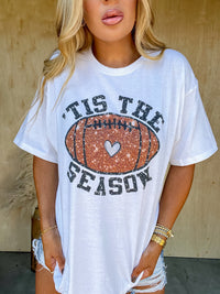 Tis The Season Football Graphic Top