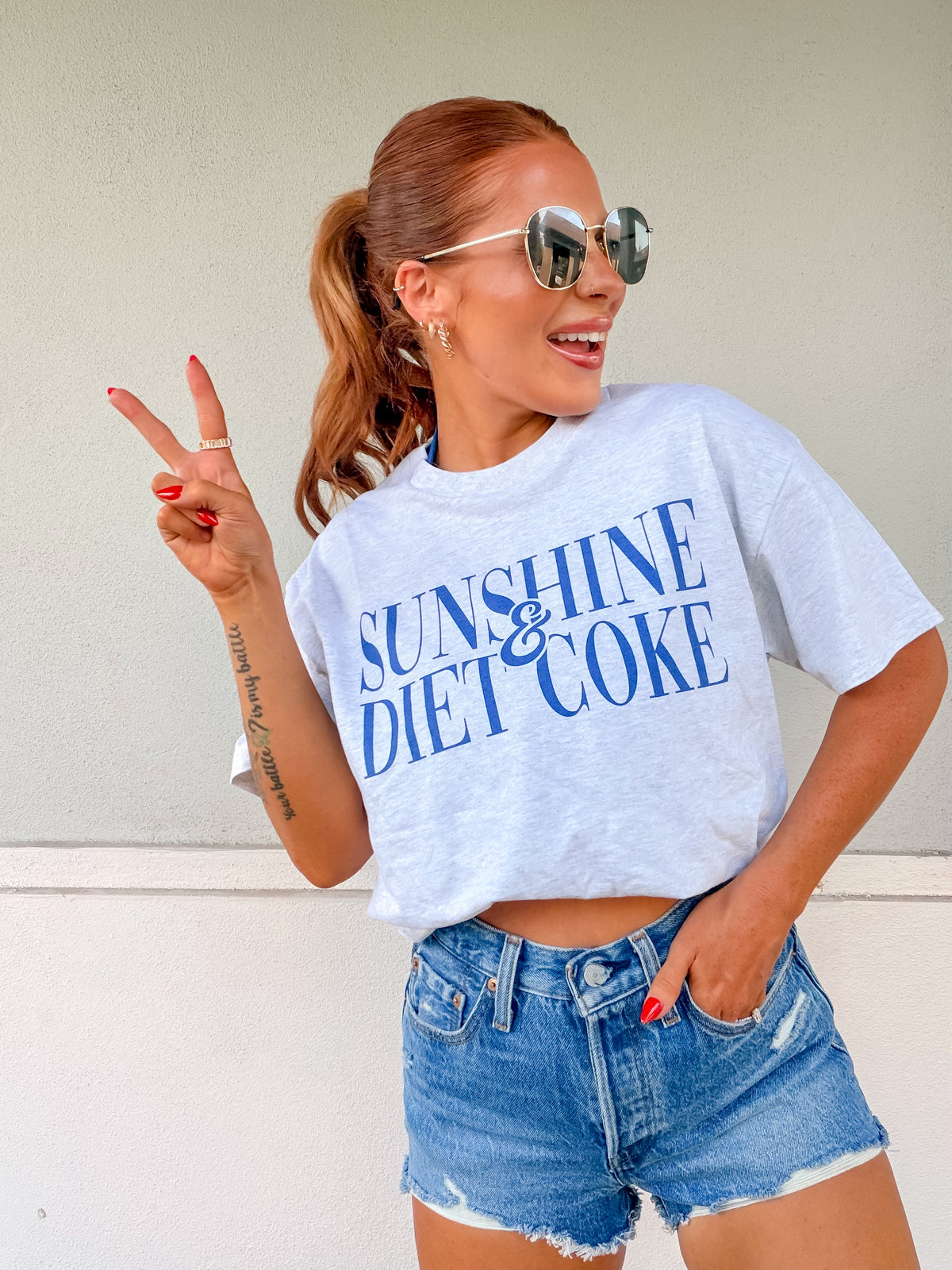Blue Sunshine Diet Graphic Top