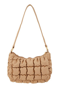 Trendy Beige Puffer Bag