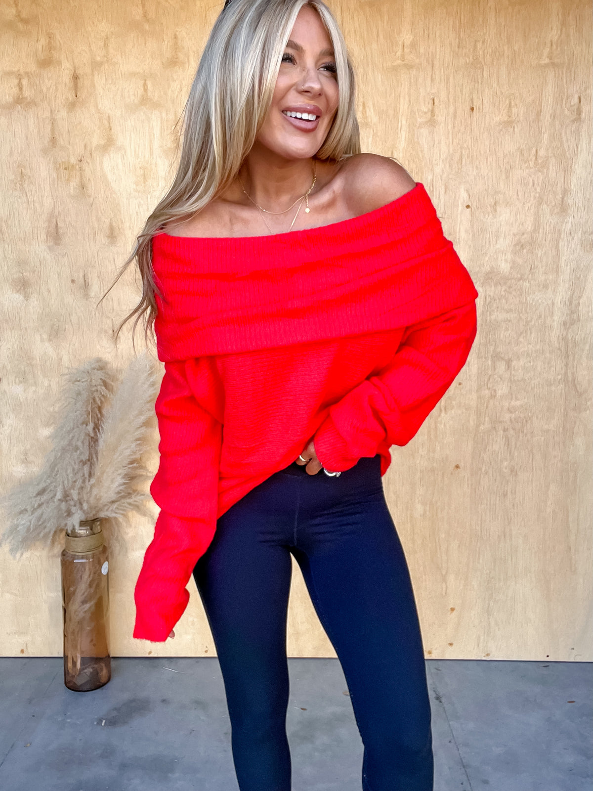 Nothing But Love Ruby Off Shoulder Tunic Top