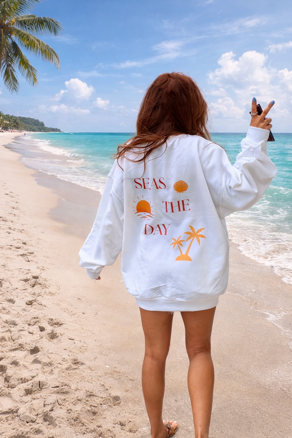 Seas The Day Graphic Top