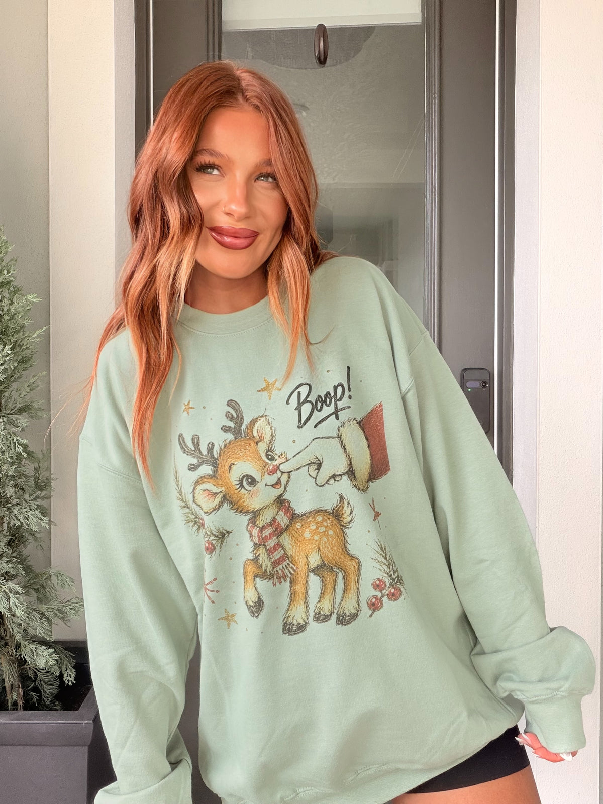 Boop Deer Graphic Top