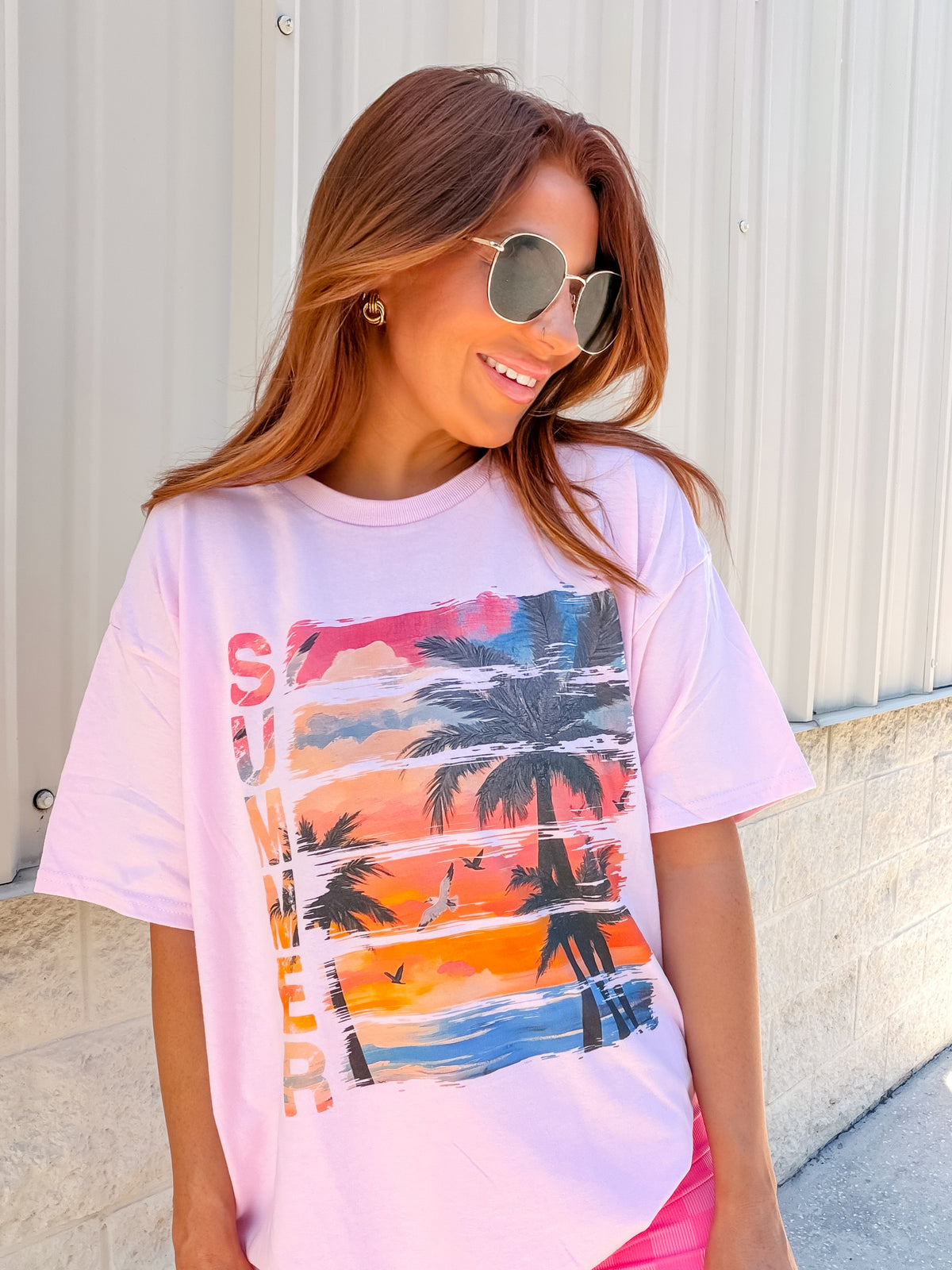 Retro Sunset Graphic Top
