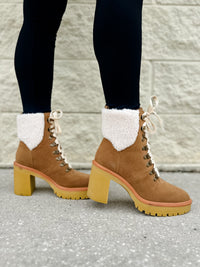 The Madilyn Camel Heeled Boot