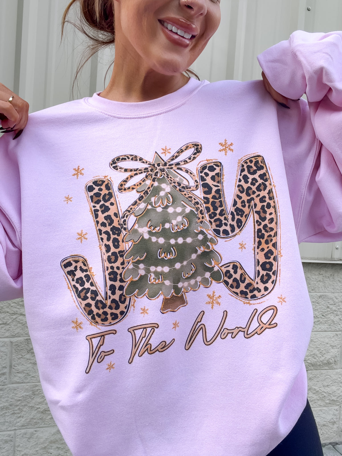 Leopard Joy Graphic Top