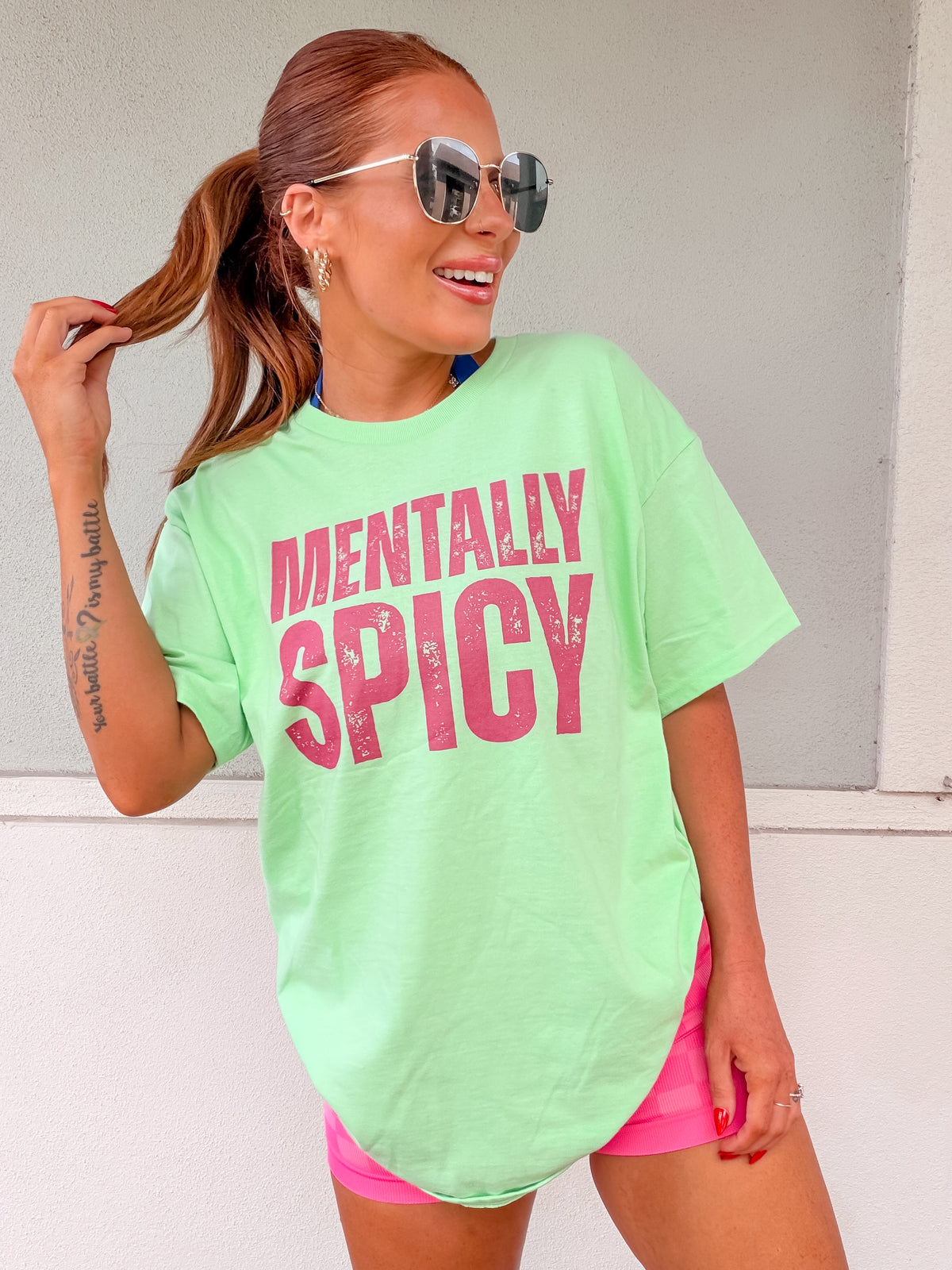Mentally Spicy Graphic Top