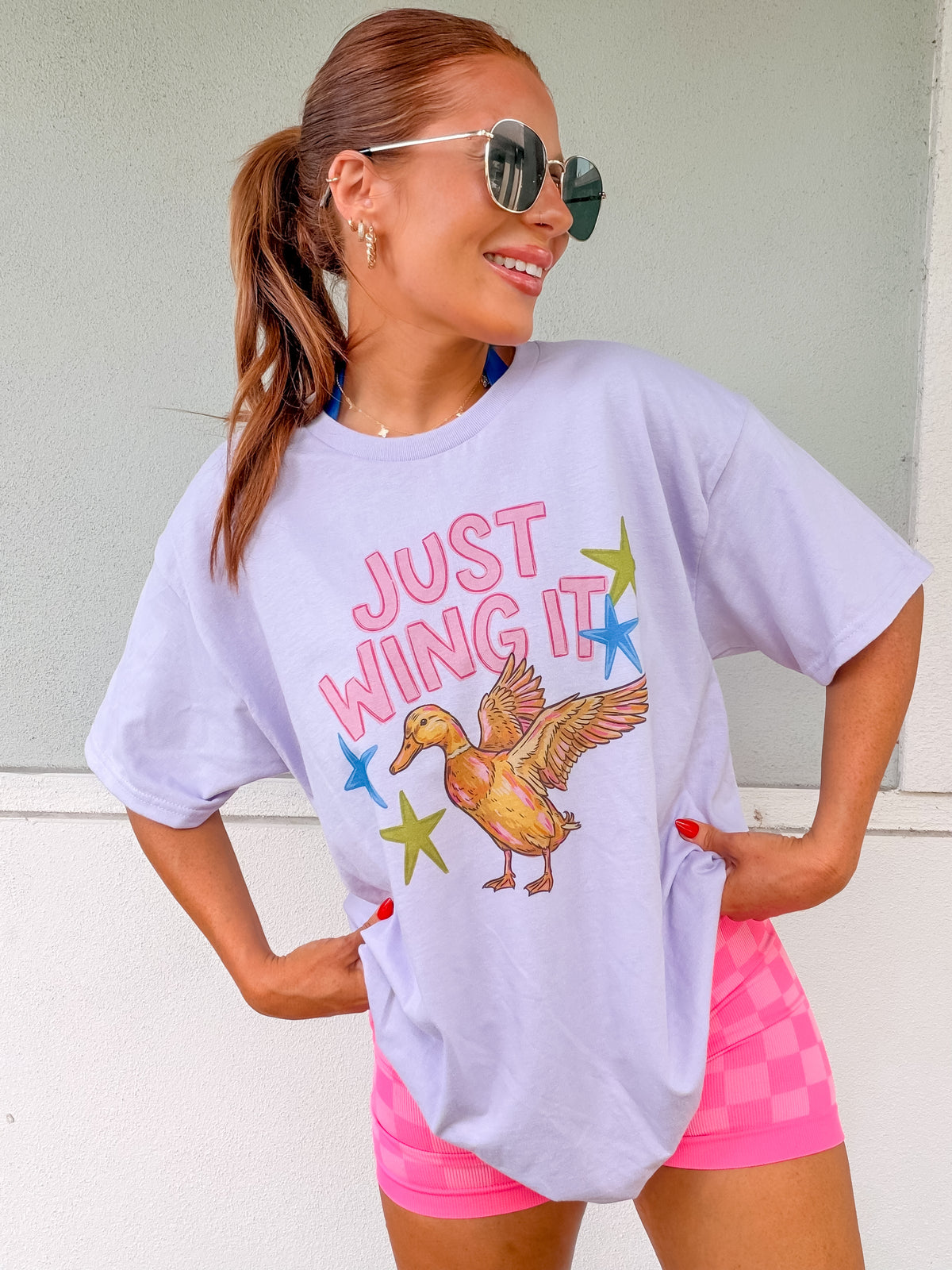 Wing It Graphic Top