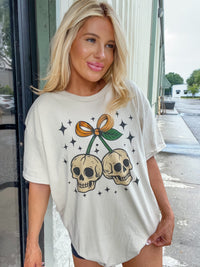 Skull Cherries Graphic Top