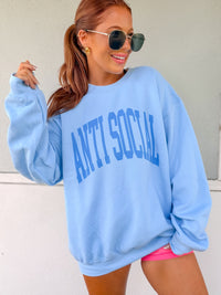 Varsity Anti Social Graphic Pullover C.O.C.