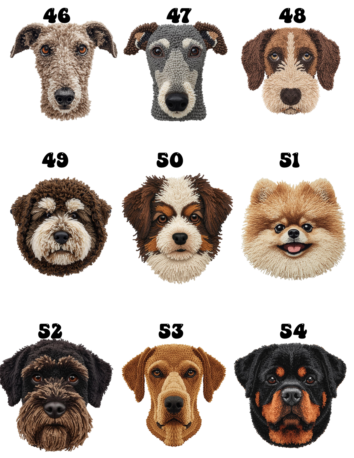 Yarn Dog Breed Graphic Top