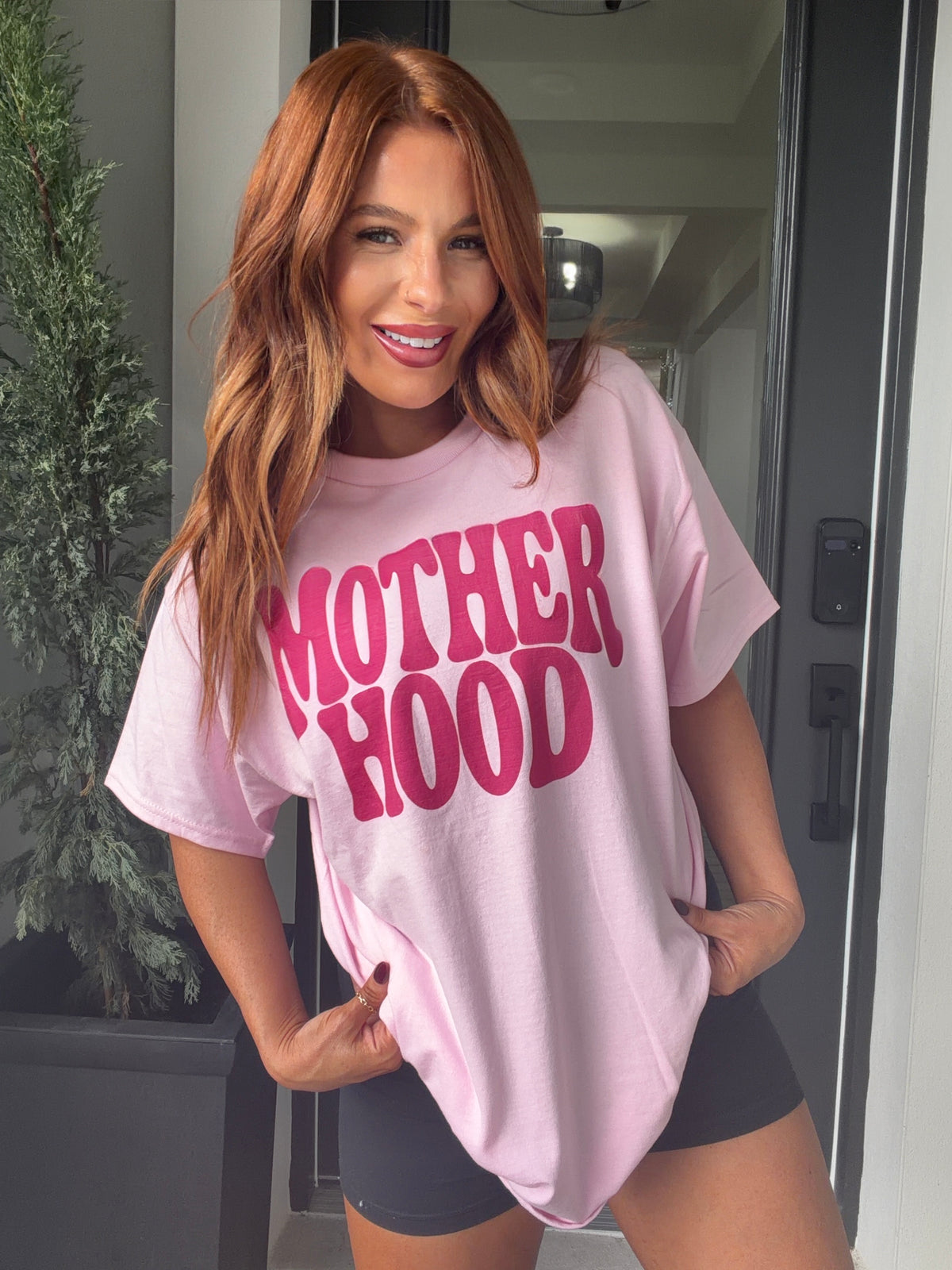 Pink Motherhood Graphic Top