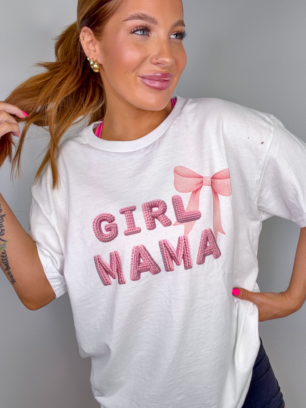 Yarn Girl Mama Graphic Top