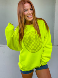 Color Smiley C.O.C. Graphic Pullover