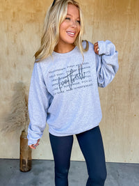 Football Words Graphic Pullover