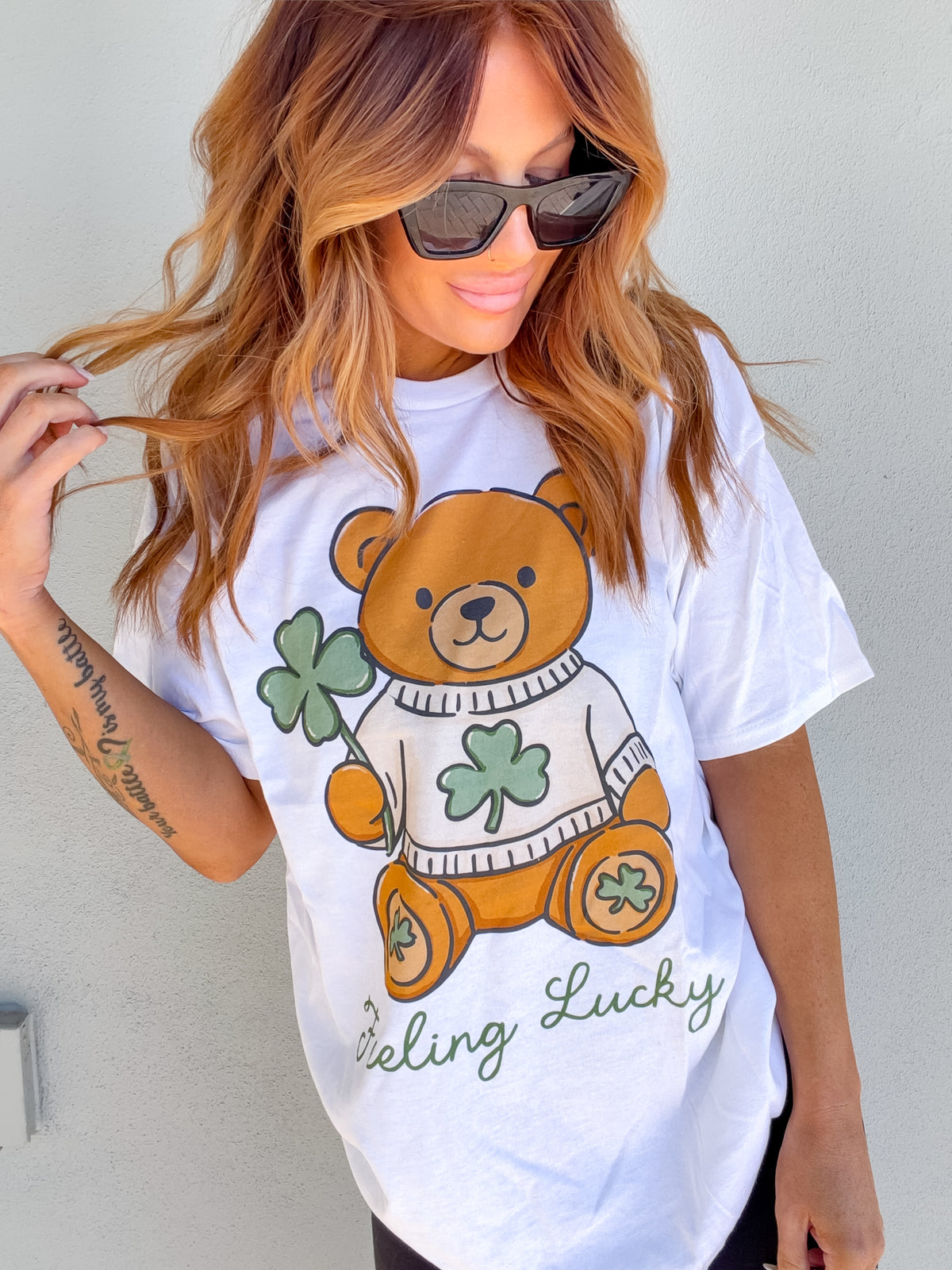 Patty's Bear Graphic Top