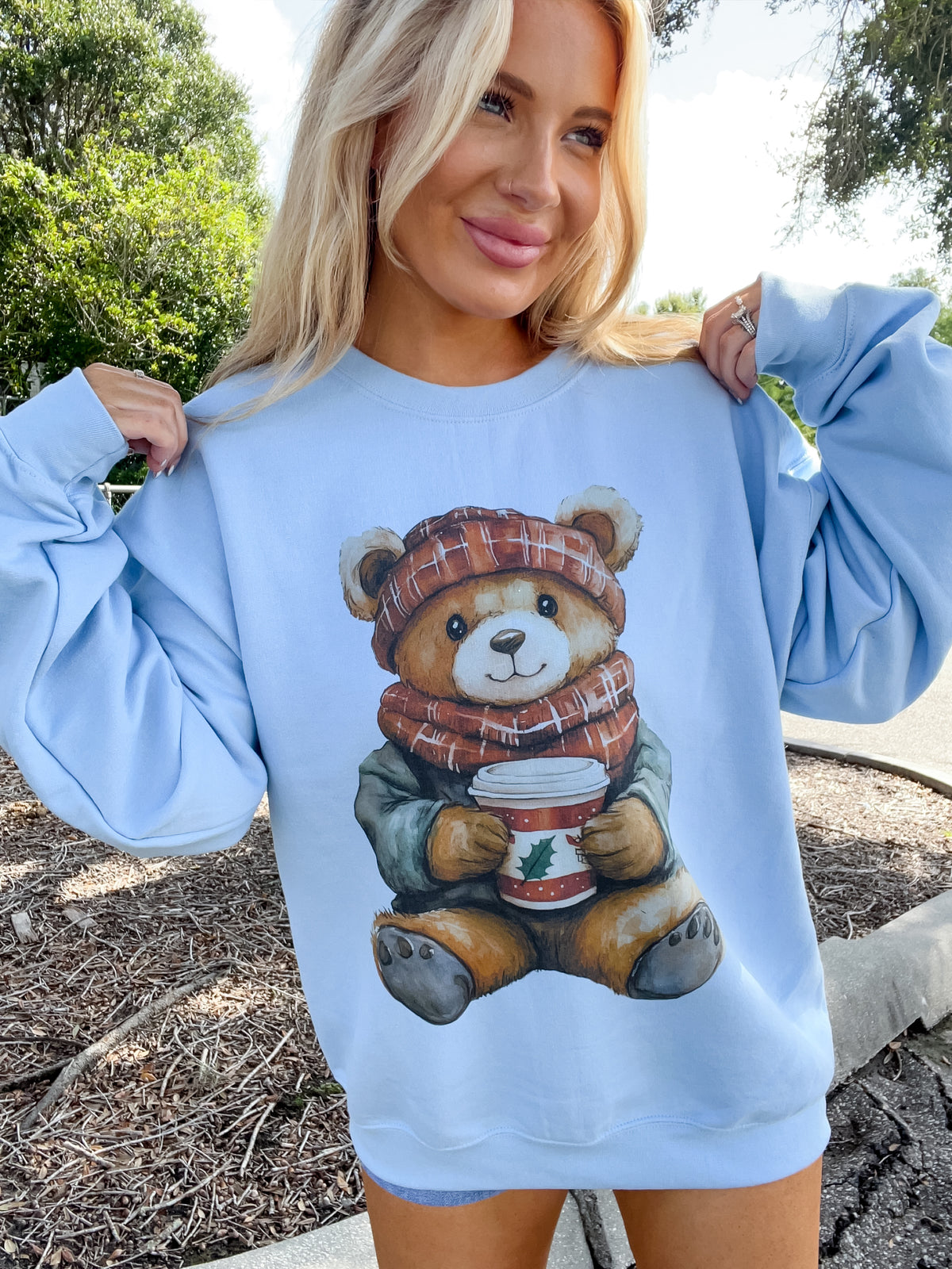 Holiday Bear Graphic Top