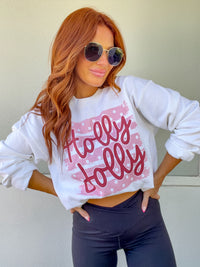 Polka Holly Jolly Graphic Top