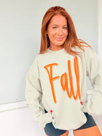 Orange Fall Graphic Top