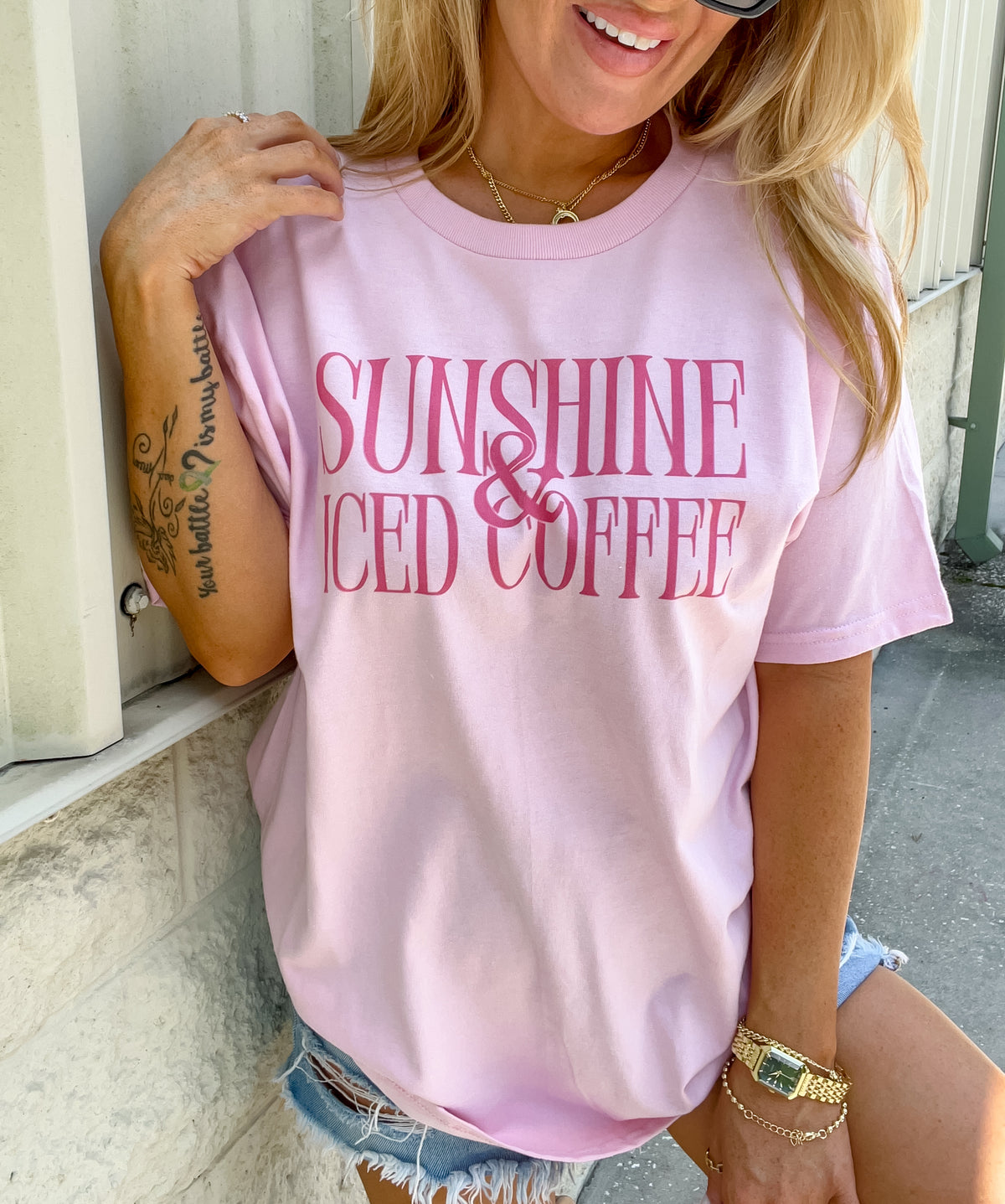Sunshine Iced Coffee Graphic Tee C.O.C