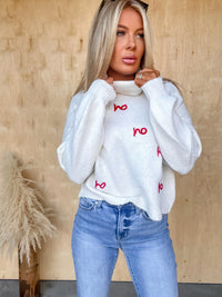 Ho Ho Ho Stitch Ivory Sweater