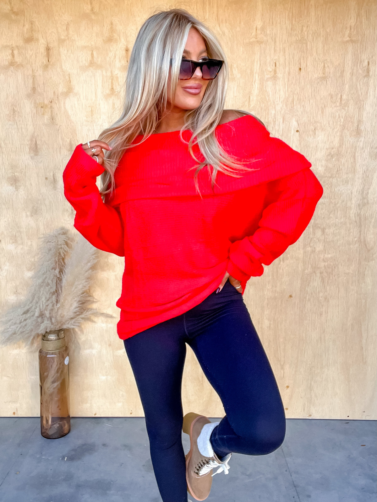 Nothing But Love Ruby Off Shoulder Tunic Top